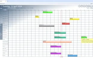 Main Scheduling View (Single Day)