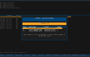 SSHplex screenshot 1