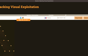 Session Hijacking Visual Exploitation screenshot 1