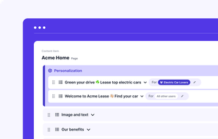 Personalization Segments
