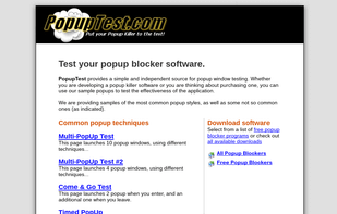 PopupTest screenshot 1