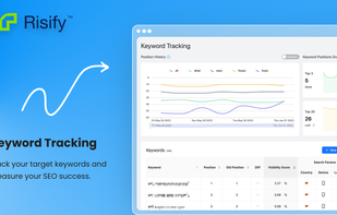 Risify's Keyword Tracking feature