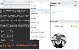 Blogdown screenshot 1