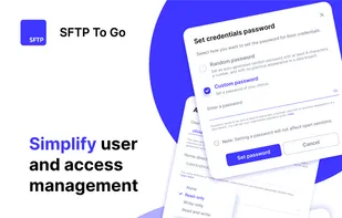 Simplify user and access management - Assign user-specific home directories and permissions, and set inbound network rules to restrict cloud storage access.
