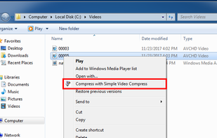 Simple Video Compressor screenshot 1