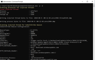 CobaltStrikeScan screenshot 1