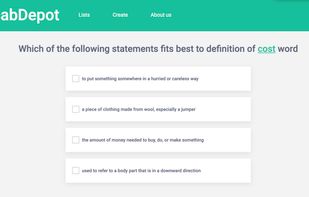 VocabDepot.com screenshot 2