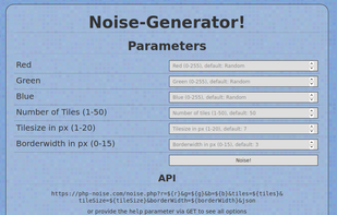 The parameter form for generation.