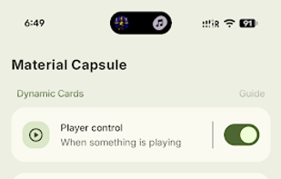 Material Capsule: Dynamic UI screenshot 1