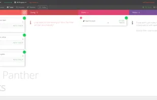 Manage your tasks through a simple kanban style board