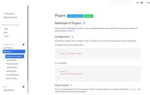 Ignite (documentation generator) screenshot 2