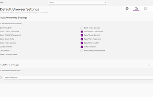 Privacy settings and more