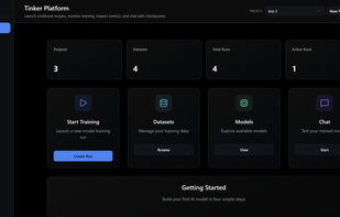 Tinker UI screenshot 1