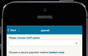 Our paywall works across platforms. It is a one step process that happens entirely inplayer.