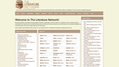 The Literature Network screenshot 1