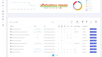 SERP Tracker Ranking Report Page