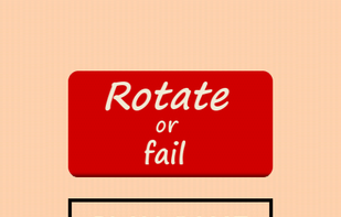 Rotate or Fail main menu