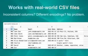 SmoothCSV screenshot 2