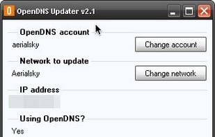 OpenDNS Updater screenshot 1