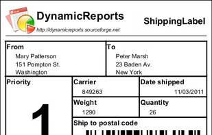 Shipping label
