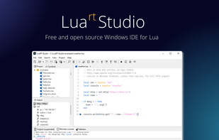 LuaRT Studio - Free and open source Windows IDE for Lua