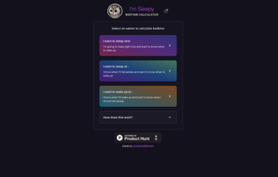 Sleepy Bedtime Calculator screenshot 1