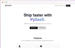 PySaaS screenshot 1