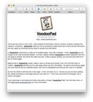 VoodooPad screenshot 1