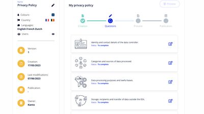 Create your privacy policy in Legal Design