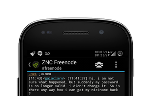 Atomic IRC screenshot 1