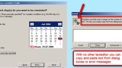 Copy Text from dialog boxes or error-messages