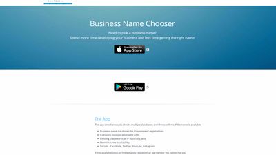 Business Name Chooser screenshot 1