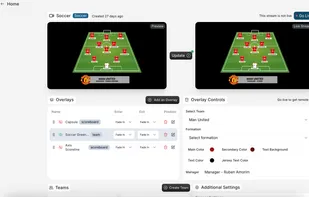 Soccer Dashboard with Team Formation
