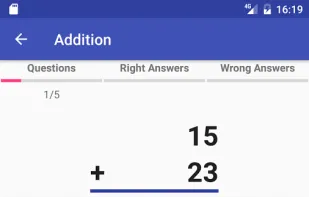Arithmetic practice and tests screenshot 1