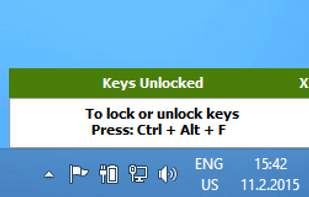 You can right click the Keyfreeze icon in the System Tray to see more options. For example, you can lock the mouse or keyboard with a single click.