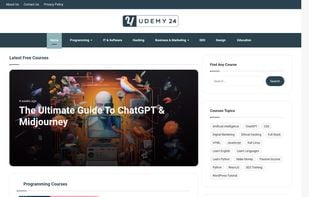 Udemy 24 Homepage