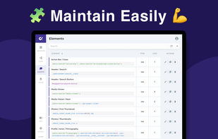 Updating selectors is a breeze and there's no runner to maintain