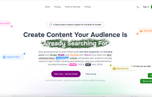 Home page screenshot