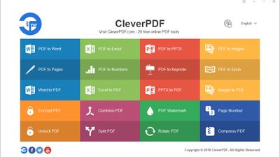 CleverPDF for Windows - App interface