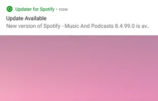 Updater for Spotify screenshot 1