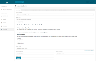 Attendize Event Ticketing screenshot 1