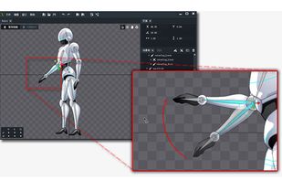 Skeletal Operation
Bind bone for image. Easily let your character have more vivid actions and more smooth animations. 
