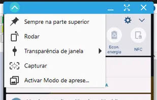 Phone screen drop down menu.