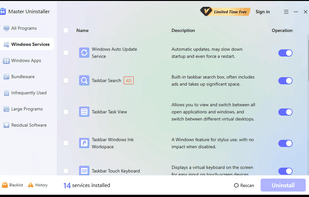 Master Uninstaller screenshot 1