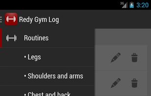 Redy gym log screenshot 1