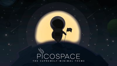 The front poster of the sales page of the PicoSpace theme.