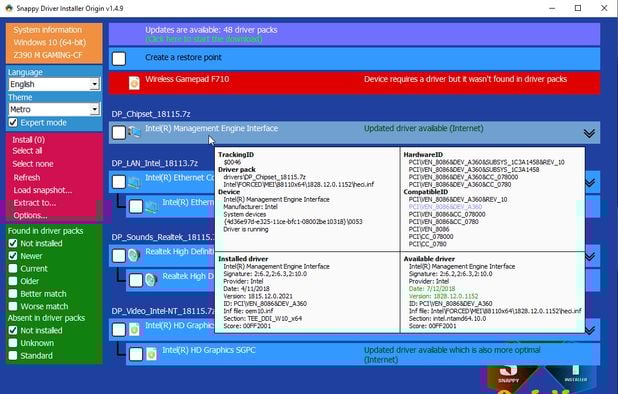 Snappy Driver Installer Origin: Install and update drivers on Windows ...