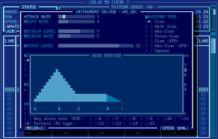 Adlib Tracker II screenshot 2