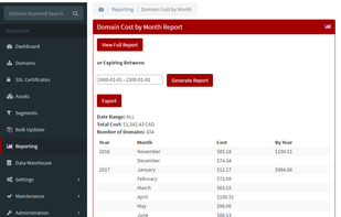 DomainMOD screenshot 2