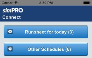 simPRO Connect screenshot 1